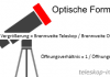 Teleskop Optische Formeln